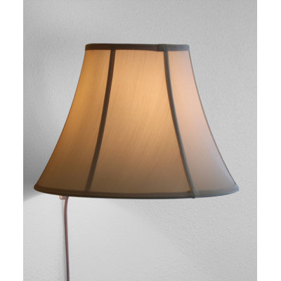 12'' H x 16'' W Silk Bell Wall Sconce Shade