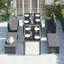 Estebon 8 - Person Patio Dining Set Rectangular Table with Cushions Included