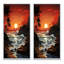 «Beach Crimson Sunset Papercut», 2 pièces-1657248573-1657248572