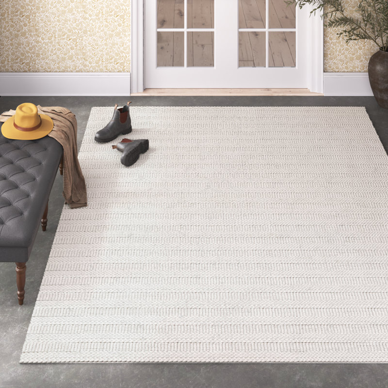 Eco-Smart Hand-Woven Bleach Area Rug, Rectangle 6' x 9'