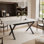 Extendable table ARTON II  140 cm,  "X" legs