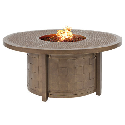 Villa Bianca Aluminum Fire Pit Table