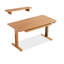 Bureau électrique en bois massif à hauteur réglable avec porte-tiroir-1831036539