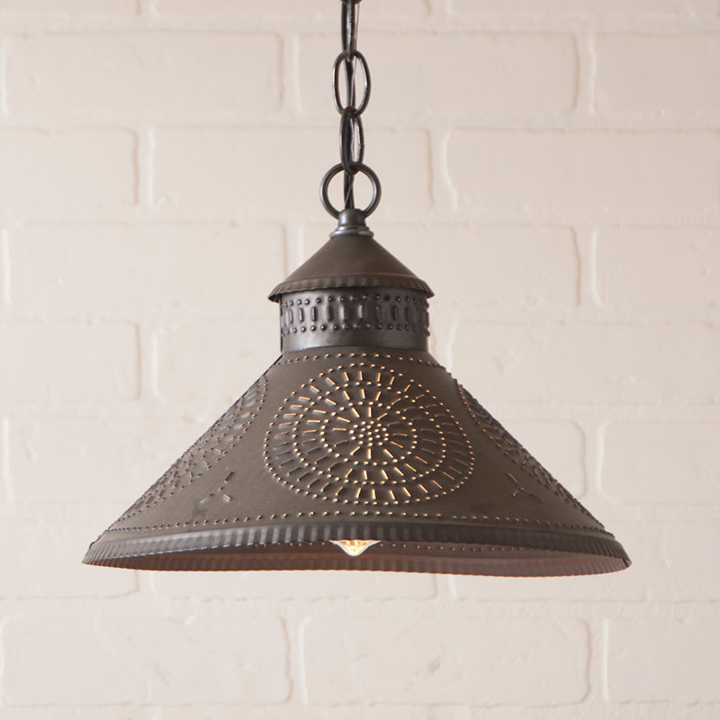Wentworth Mansion 1 - Light Single Pendant, Kettle Black