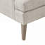 Fauteuil d'appoint Classic Classic avec structure en bois massif, coussin de siège amovible de 6 pouces, finition beige