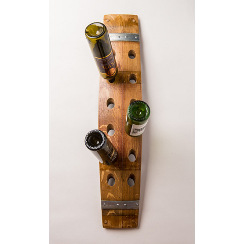 Worcester 12 Bottle Solid Wood Wall Mounted Wine Bottle Rack in