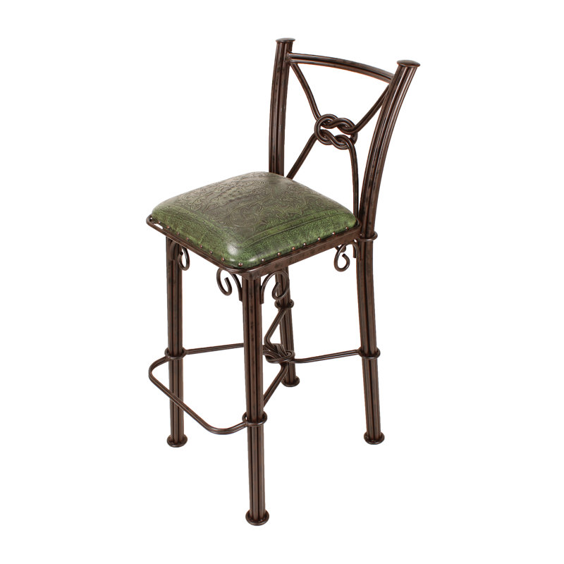 Tabouret de bar Slawson, Vert
