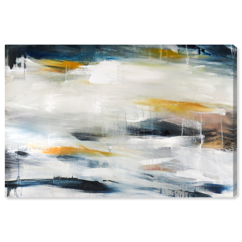 Pacific Waves Painting, Wrapped Canvas, 30" H x 24" W