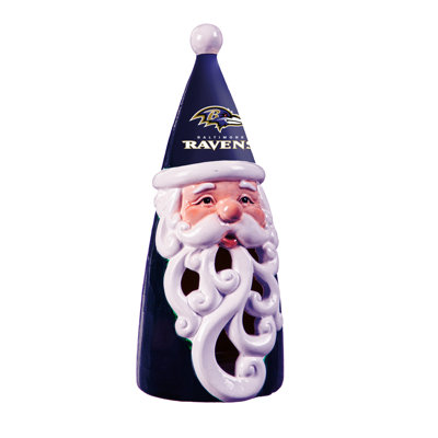 Baltimore Ravens Père Noël statuaire, 8 po