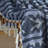 Profil Woven Blue Fringed Throw Blanket