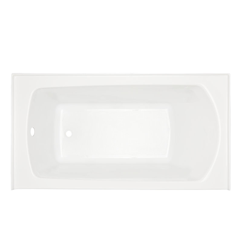 Bradenton 60" x 32" Acrylic Alcove Soaking Tub Left Drain, Left, White