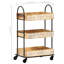 Mannsville Solid Wood Top Kitchen Cart
