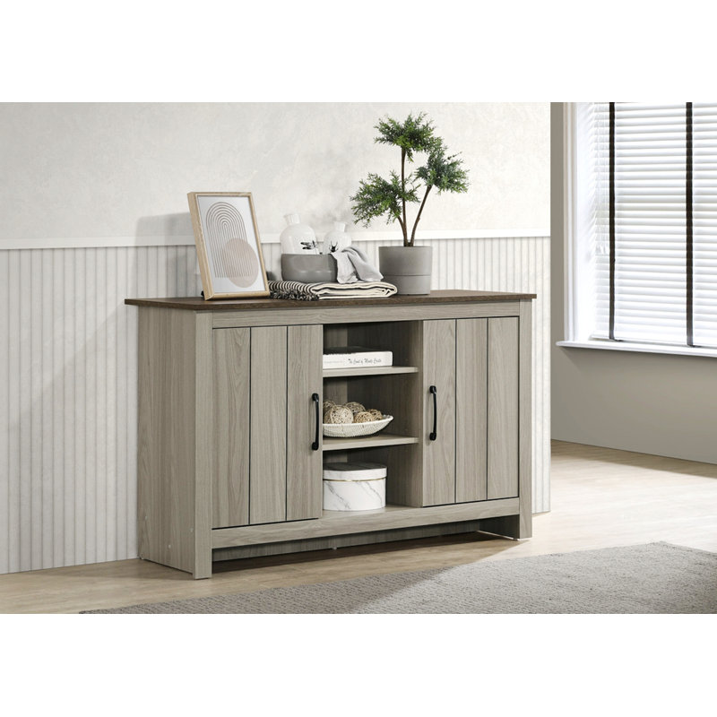 Console Table with Shelves