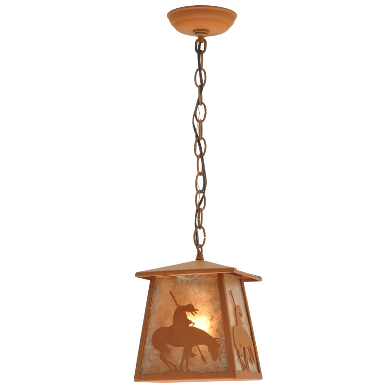 Rustic Lodge 1 - Light Pendant, Rust