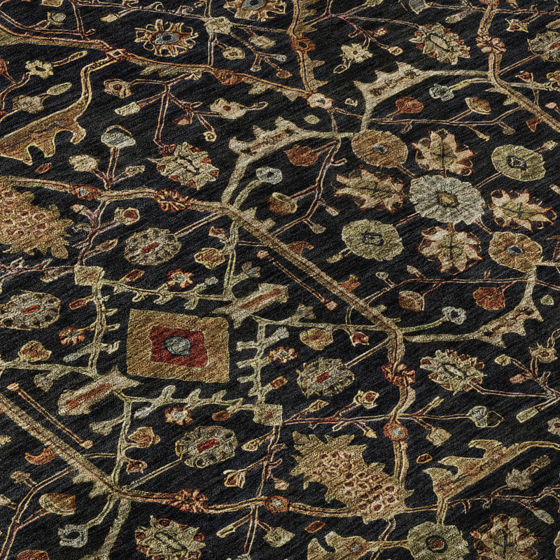 Tapis de qualité mondiale lavable à la machine Premium AMD1130, Rectangle 2 pi 6 po x 3 pi 10 po