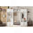 4-In-1 Detachable Hall Tree With Storage And 7 Hooks, Multiple Functions Hallway Coat Rack With Storage Drawers And Cabinet, White  Shoe Bench For Entryway Hallway-1774740282