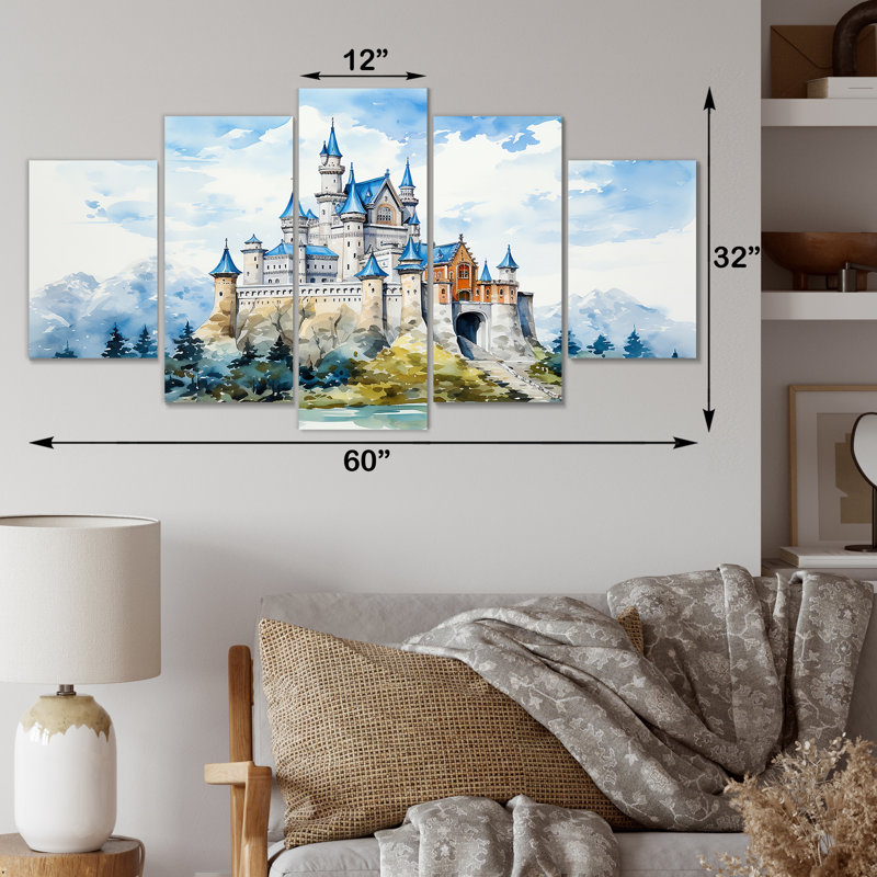  «Fortresses Castle In The Mountains - Castles Multipanel Wall Art Set