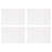 Evening Snowflake Collection Polyester No Pattern Rectangle Placemat