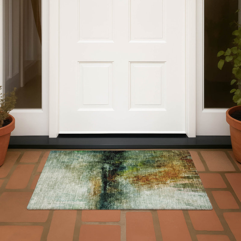 Machine Washable Indoor/Outdoor Chantille ACN2739 Modern Rug, 1'8" x 2'6", Aloe
