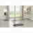 Garrett Chrome Glass Top Console Table