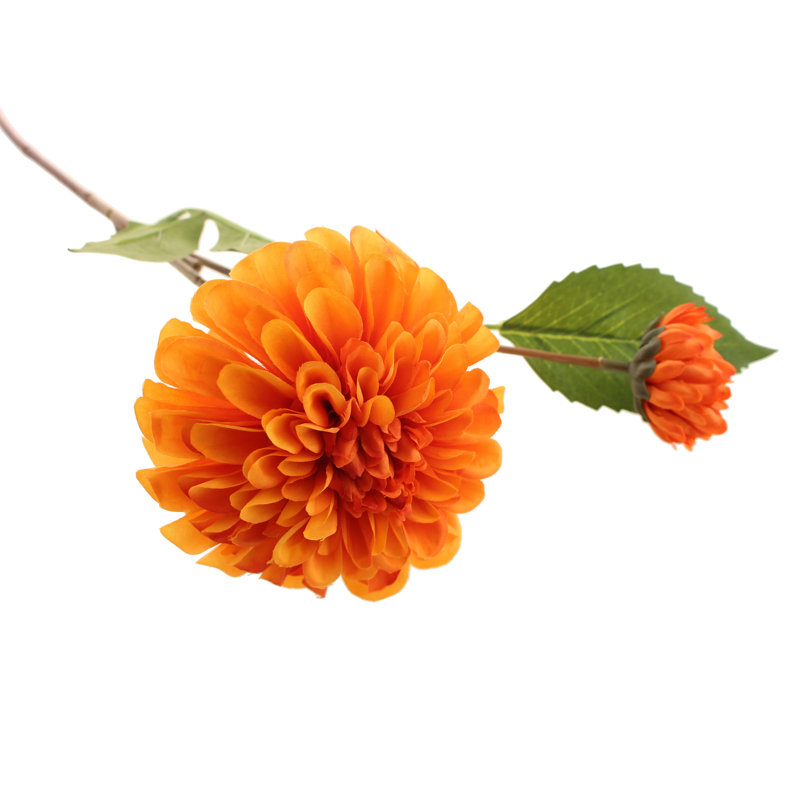 Faux Silk Dahlia Arrangement, Orange
