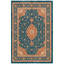 Tapis Pasture2 Traditionnel Médaillon Style persan Bleu Canard Or Crème lavable à la machine Antidérapant Poils courts Intérieur extérieur Adapté aux animaux domestiques Salon Chambre Salle à manger Entrée Couloir Bureau-536574804