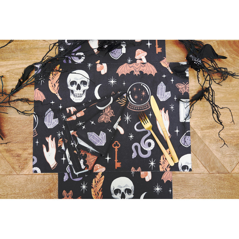 Camron No Pattern Cotton Table Runner
