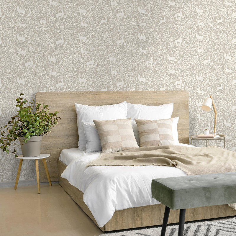 10.05m x 53cm Matte Wallpaper Roll, Beige