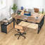 Bureau de direction et classeur latéral 2 pièces Lympsham-1713406910-1713406911