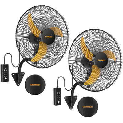 Ventilateur mural extérieur commercial oscillant 3 vitesses Cammoo de 20 pouces pour serre, garage, atelier, entrepôt, grange à cheval