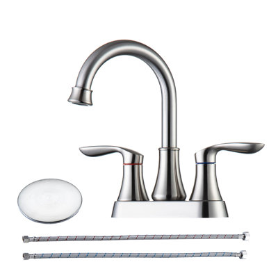 Robinet de salle de bain central avec ensemble de bonde pour lavabo