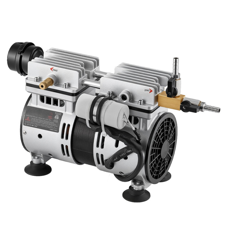 Aérateurs pour étangs, système d'aération de 5,2 CFM pour lacs jusqu'à 3 acres, compresseur d'air de 3/4 HP, 2 diffuseurs et deux tuyaux lestés de 100 pieds, pompe d'aération pour étangs et lacs extérieurs, circulation d'oxygène en eau profonde