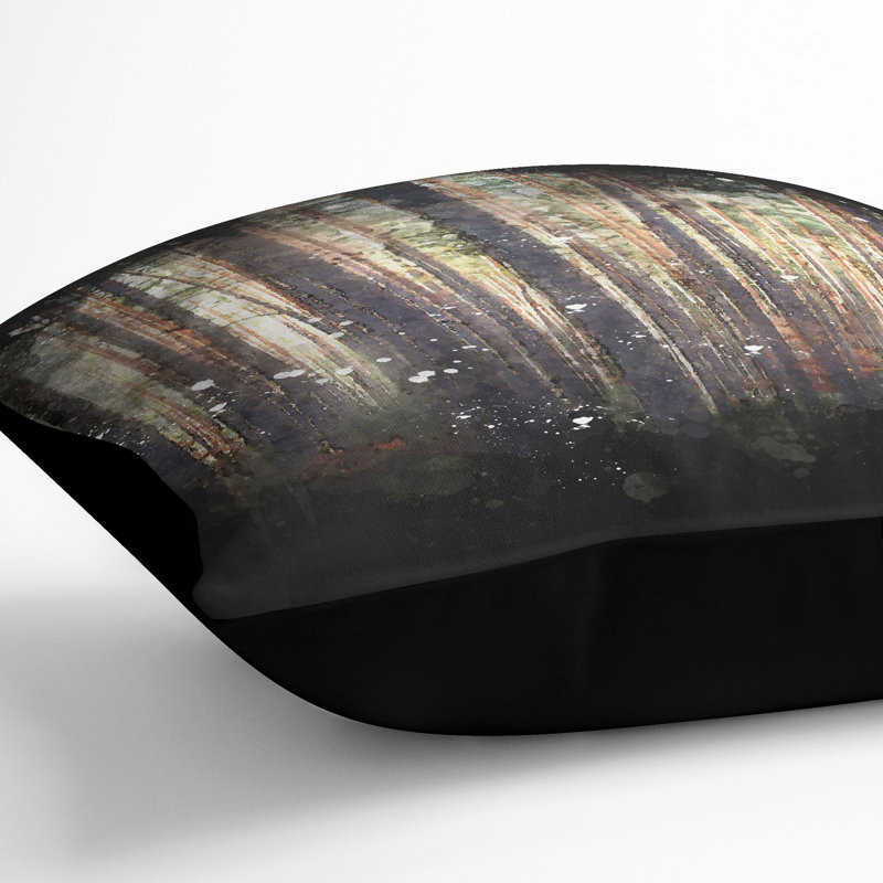 Square Cushion, Black, 40cm H x 40cm W x 15cm D