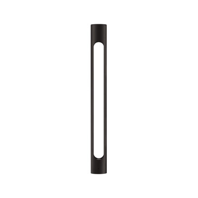 Black Integrated LED Metal Bollard Light
