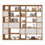 Crowl 224cm H x 255cm W Geometric Bookcase-14809439