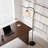 61" Arc Floor Lamp With Rotating Pendant Shade, Warm Light Bulb, And Foot Switch