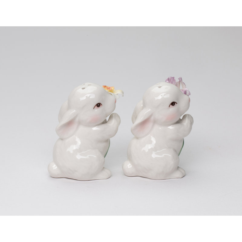 Ensemble salière et poivrière pour lapin de Pâques Cosmos