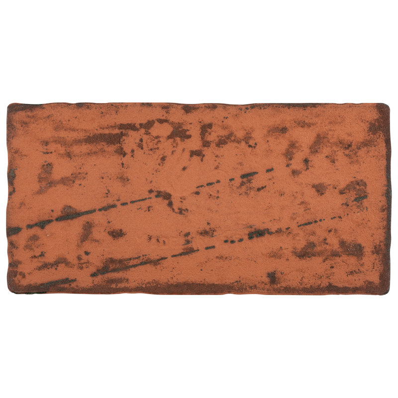 Antic Feelings 3" x 6" Ceramic Patterned Subway Tile, Feelings Lava Verde