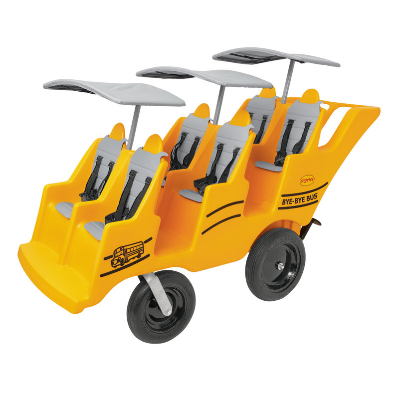 6 Passenger Bye Bye Bus Buggy, Yellow