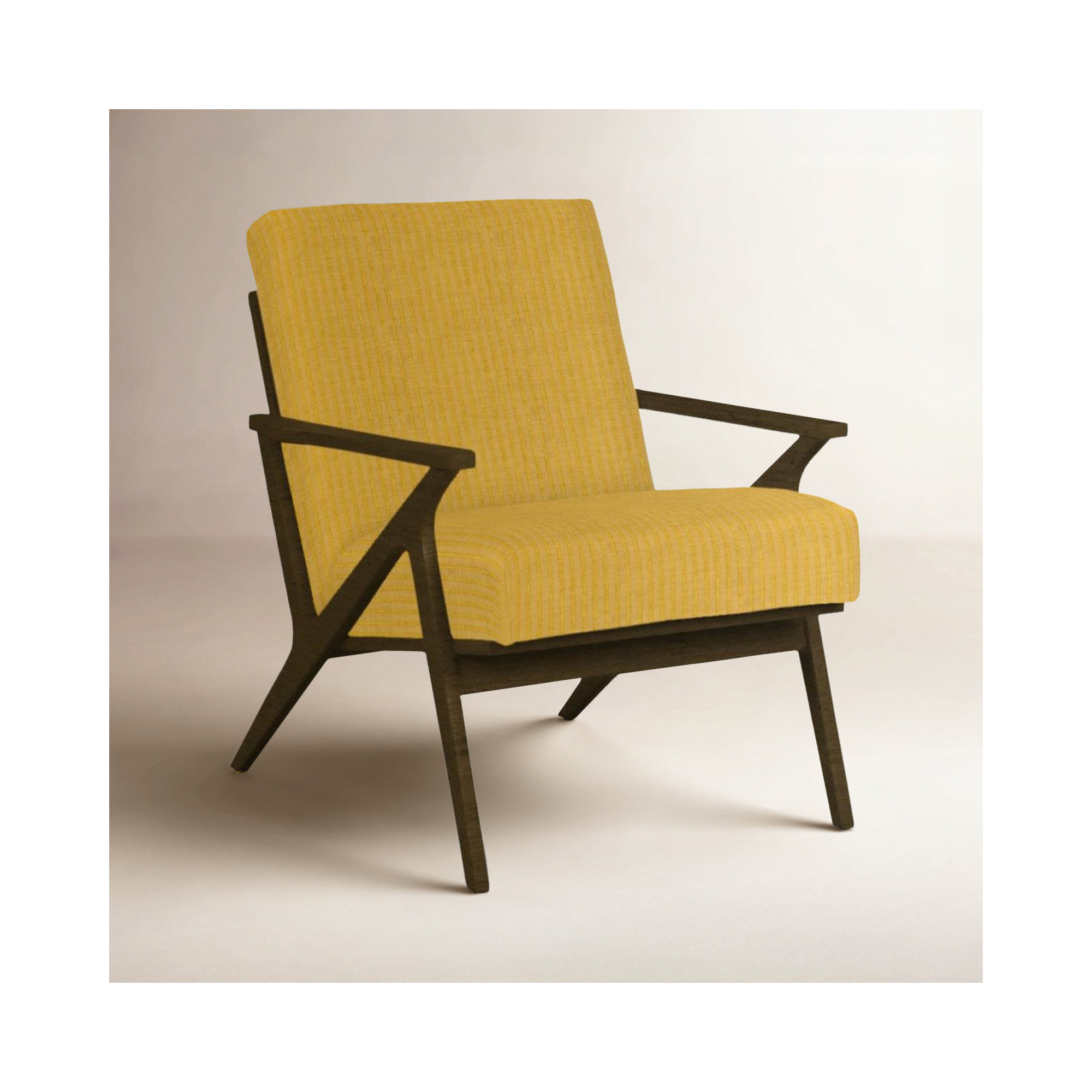 Mansford Upholstered Accent Chair, Ida Graphite, Molasses