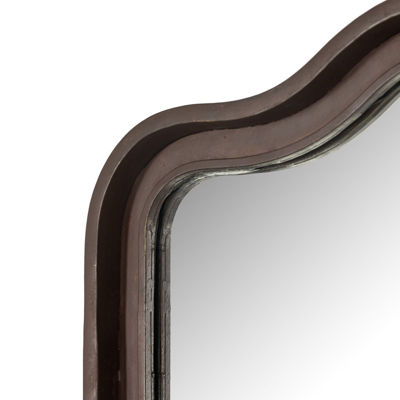 Effie Arch Metal Wall Mirror, Dark Brown