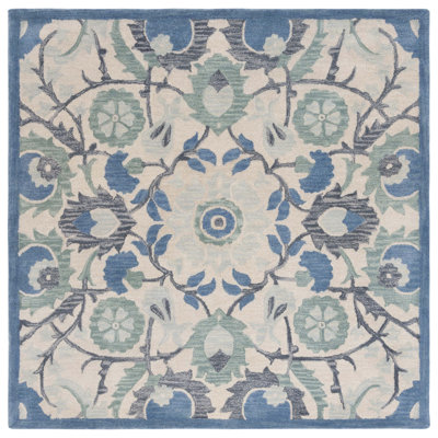 Antiquity Hand Tufted Wool Floral Rug