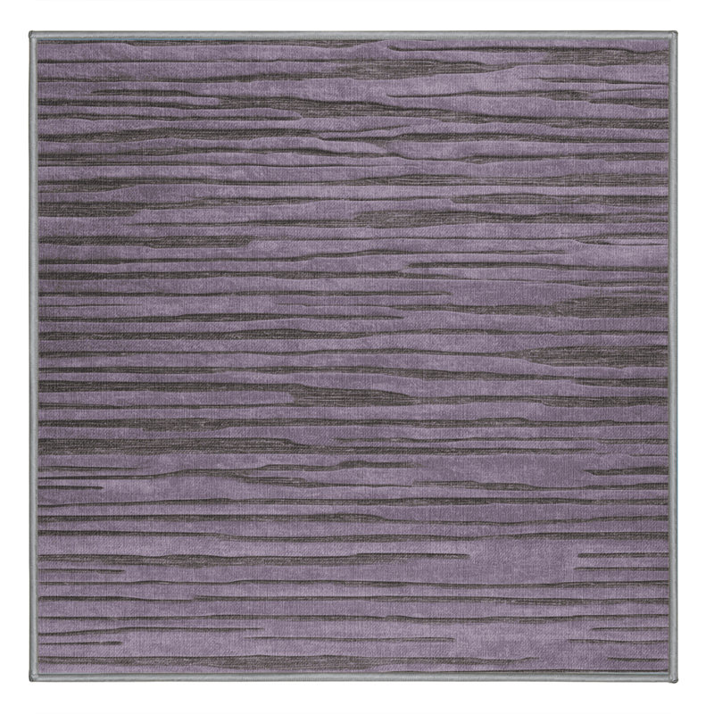 Machine Washable Abstract Pink Area Rug, Square 4'