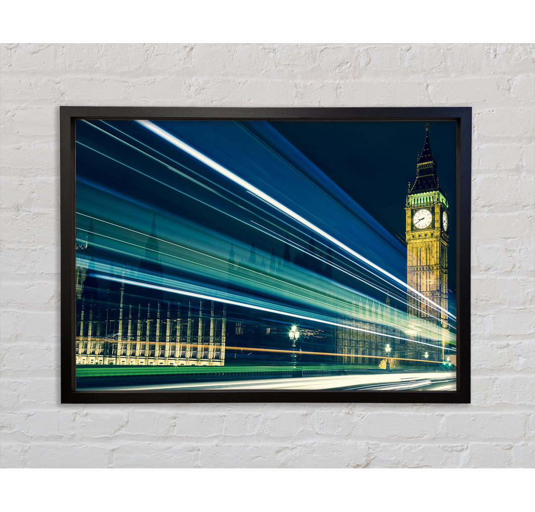 Big Ben Speed Of Light 6 - Einzelbildrahmen Kunstdrucke auf Leinwand