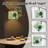 Arc Floor Lamp Abstract Green Plant Bold Tropical Leaves Floor Lamps with Remote LED Lights Adjustable Lamp Shades Tall Standing Lamps for Reading Office Living Room