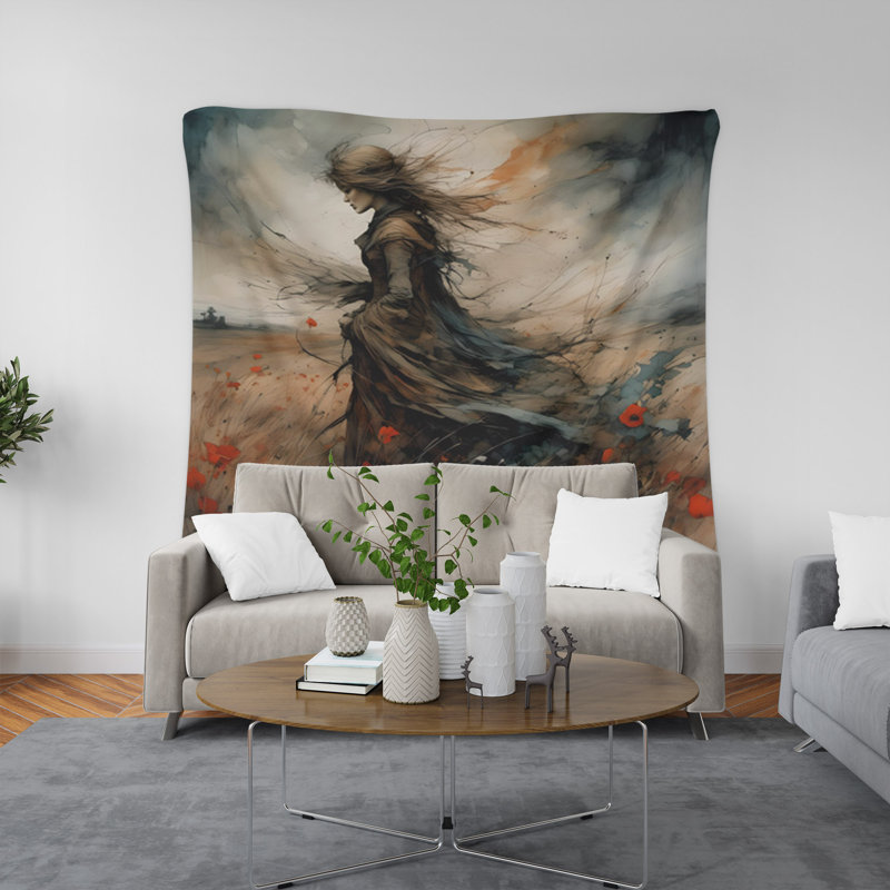 Tapisserie murale, H 88 po x l 104 po x P 1,2 po