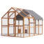 Grand poulailler extérieur en bois 110 po-1492068589