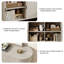 Armoire de rangement de 55 po avec portes et tablettes-552755677