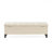 Button - Tufted And Diamond - Stitched Storage Ottoman, Beige