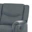 Ammy Manual Recliner Loveseat, 53In Solid Wood, Dark Faux Burlap-106065243